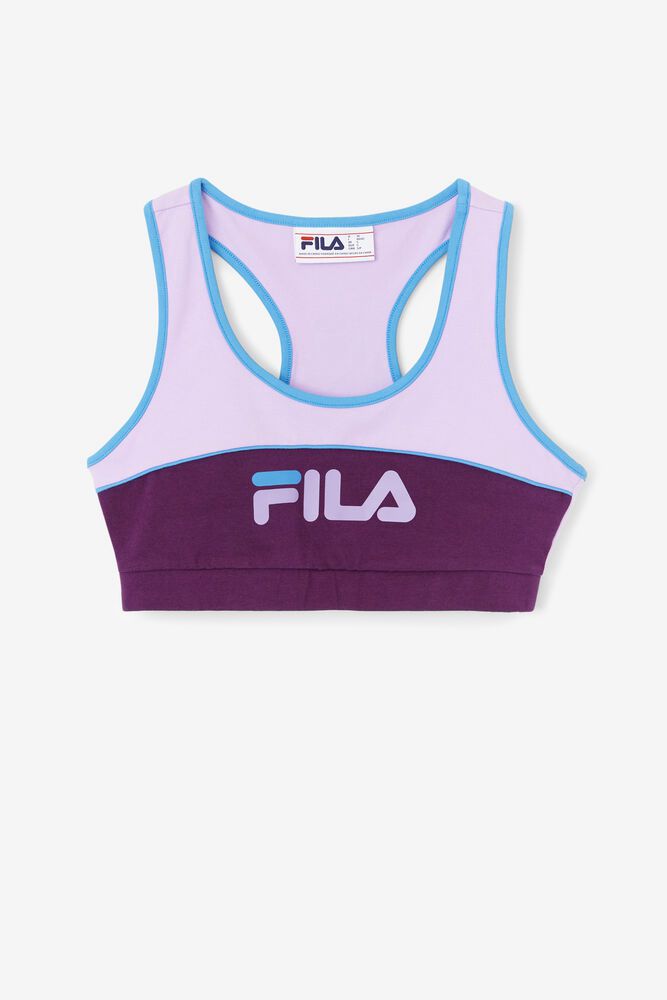 Fila Sports Bra Kairi Top Womens Purple - India XDK-345876